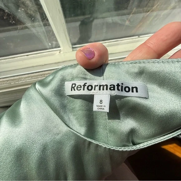 Kamperett Mae dress in mint organza - Picture 4 of 14